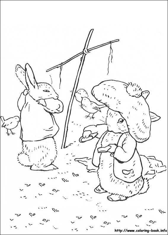 Peter Rabbit coloring picture